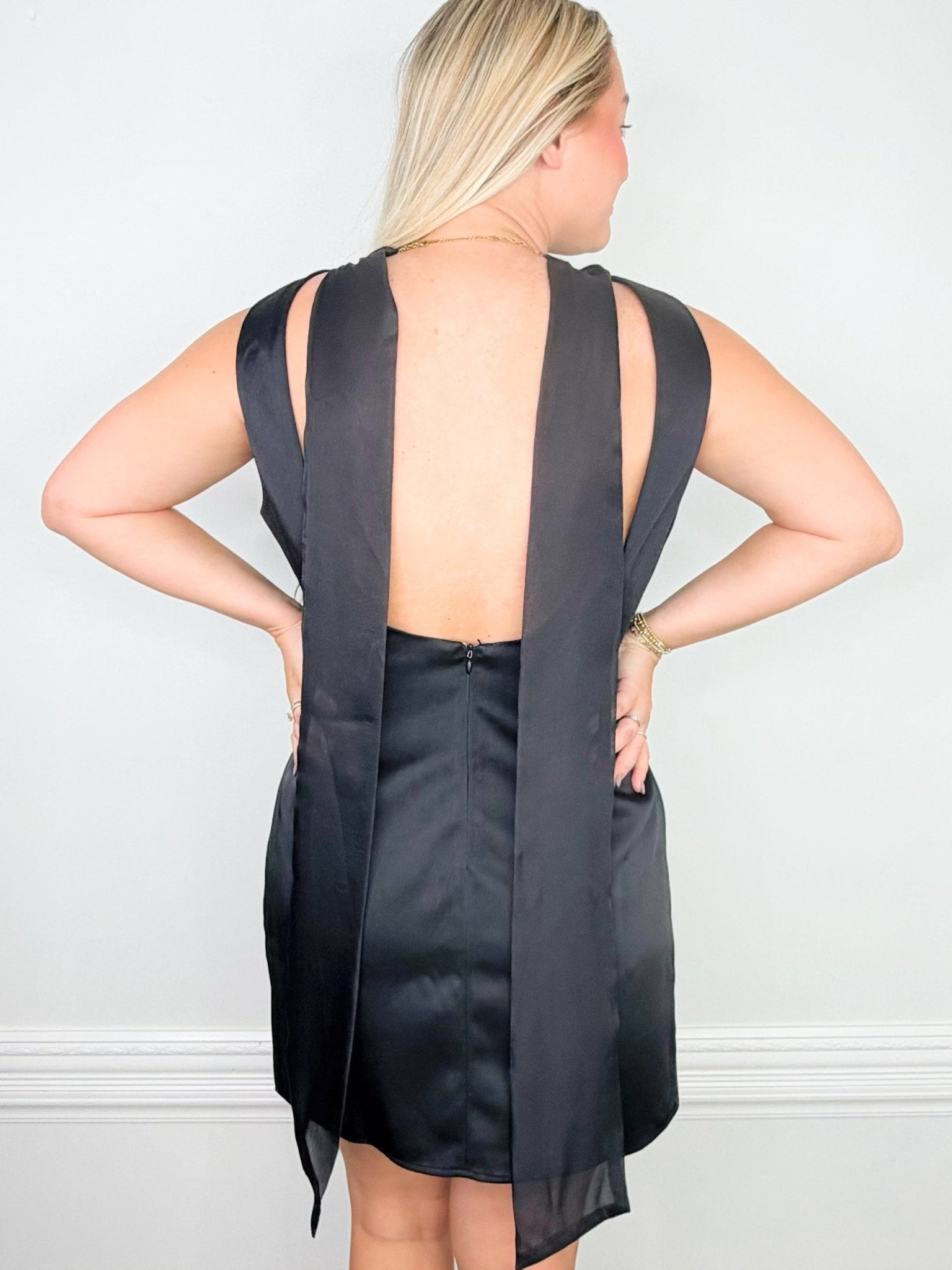 Open Secret Satin Dress - Jessi Jayne Boutique
