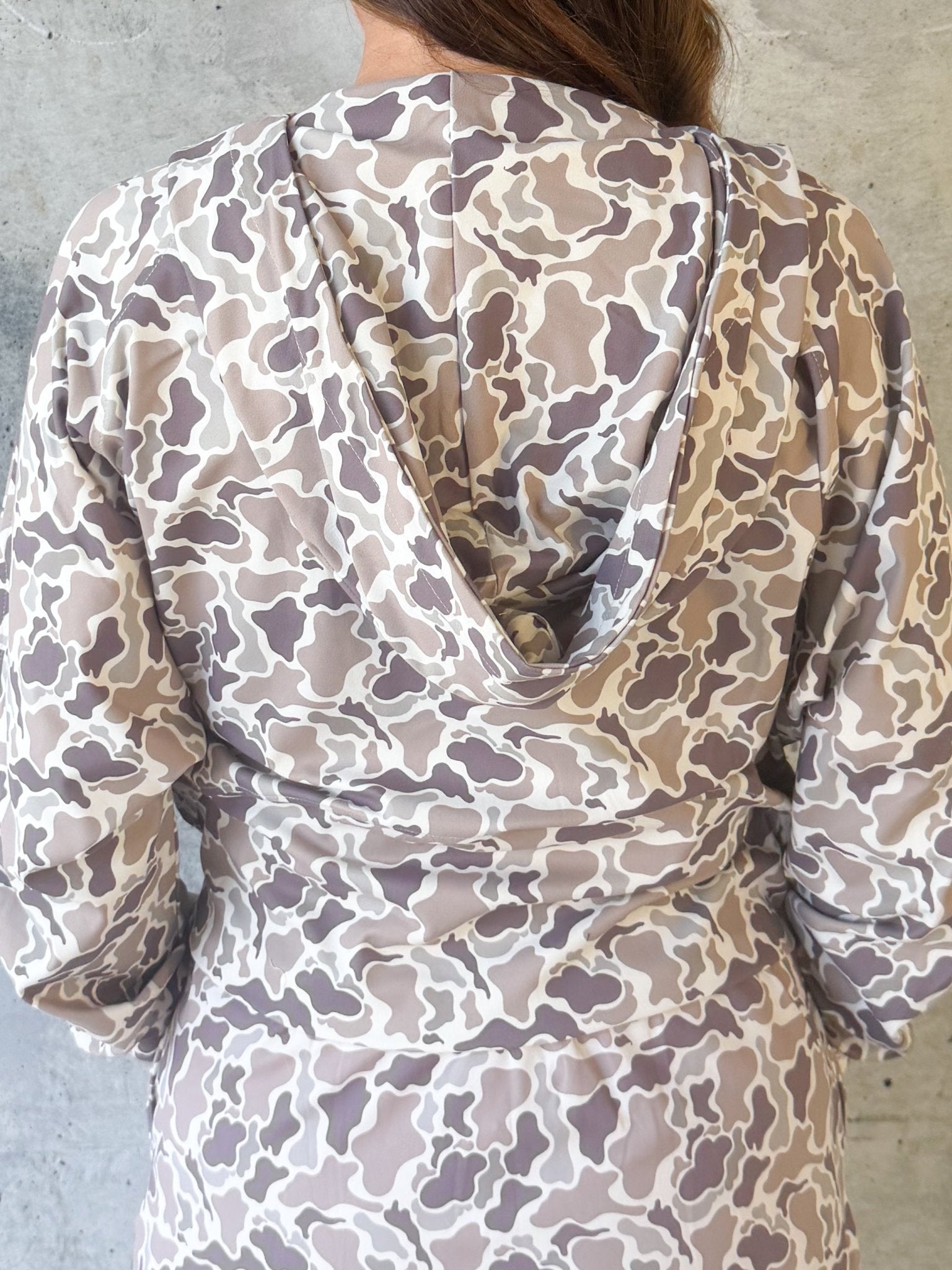 Birdie Duck Camo Quarter Zip Pullover - Jessi Jayne Boutique