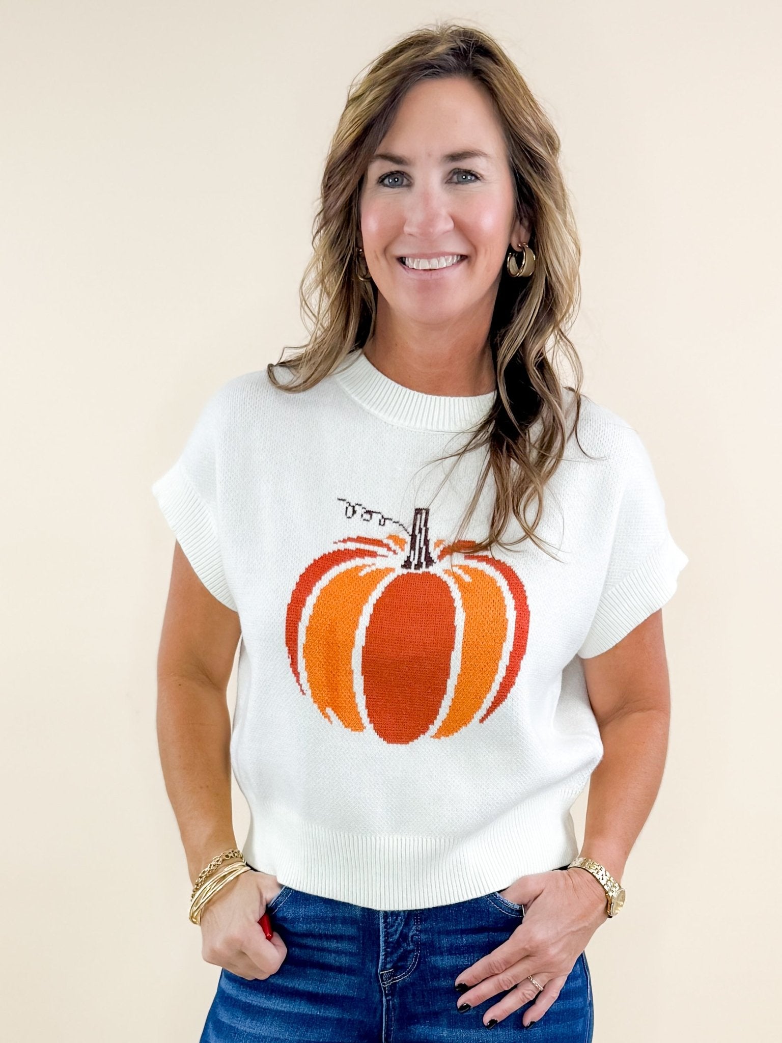 Pumpkin Spice Sweater Top - Jessi Jayne Boutique