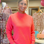 Harper Ribbed Mock Neck Sweater - Jessi Jayne Boutique
