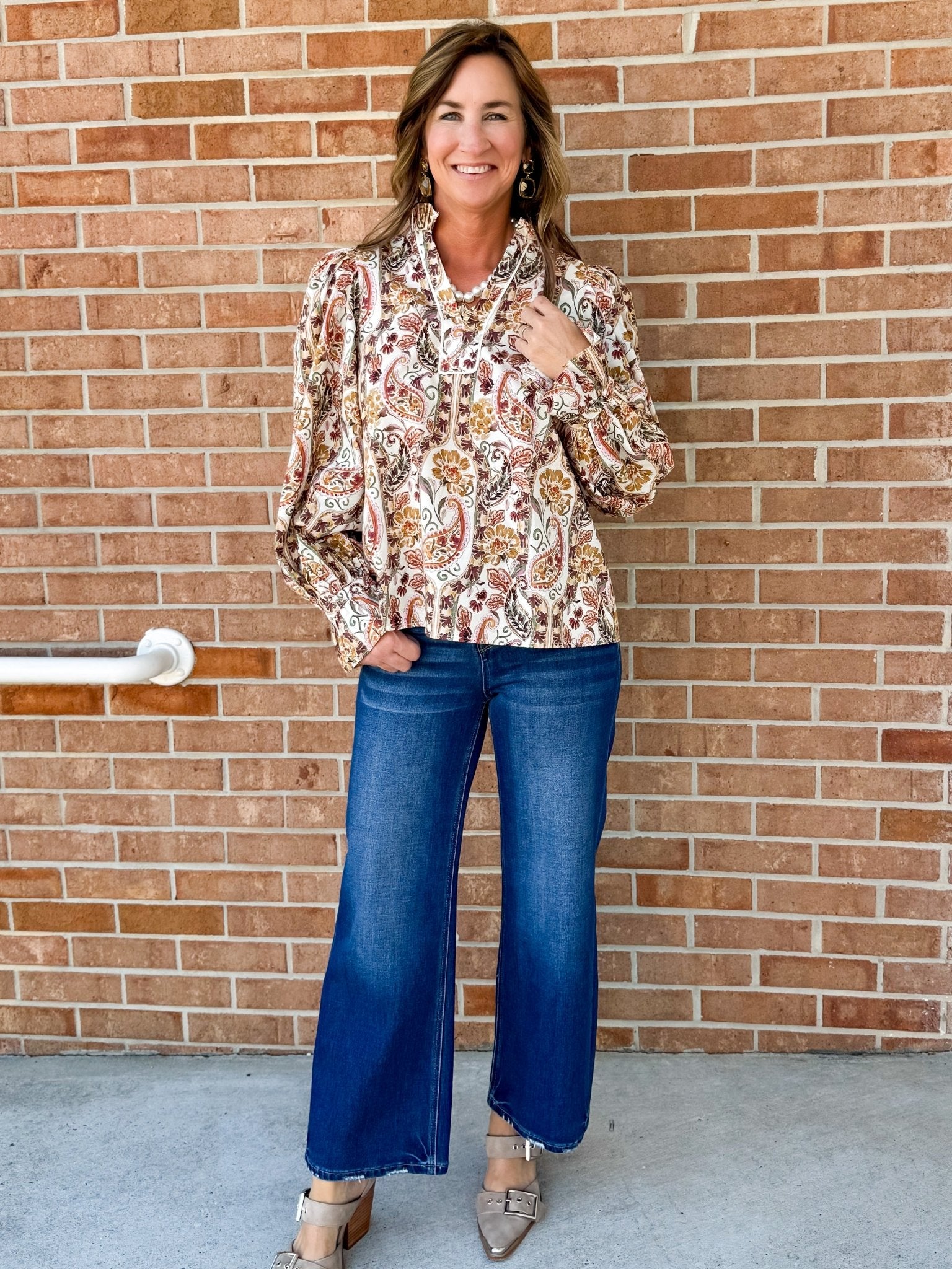 Harvest Muse Paisley Blouse - Jessi Jayne Boutique