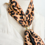 Golden Hour Slide Ring Satin Scarf