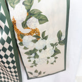 Sunny Side Polka Dot Satin Scarf