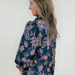 Enchanted Noir Floral Jacquard Blouse - Jessi Jayne Boutique