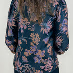 Enchanted Noir Floral Jacquard Blouse - Jessi Jayne Boutique