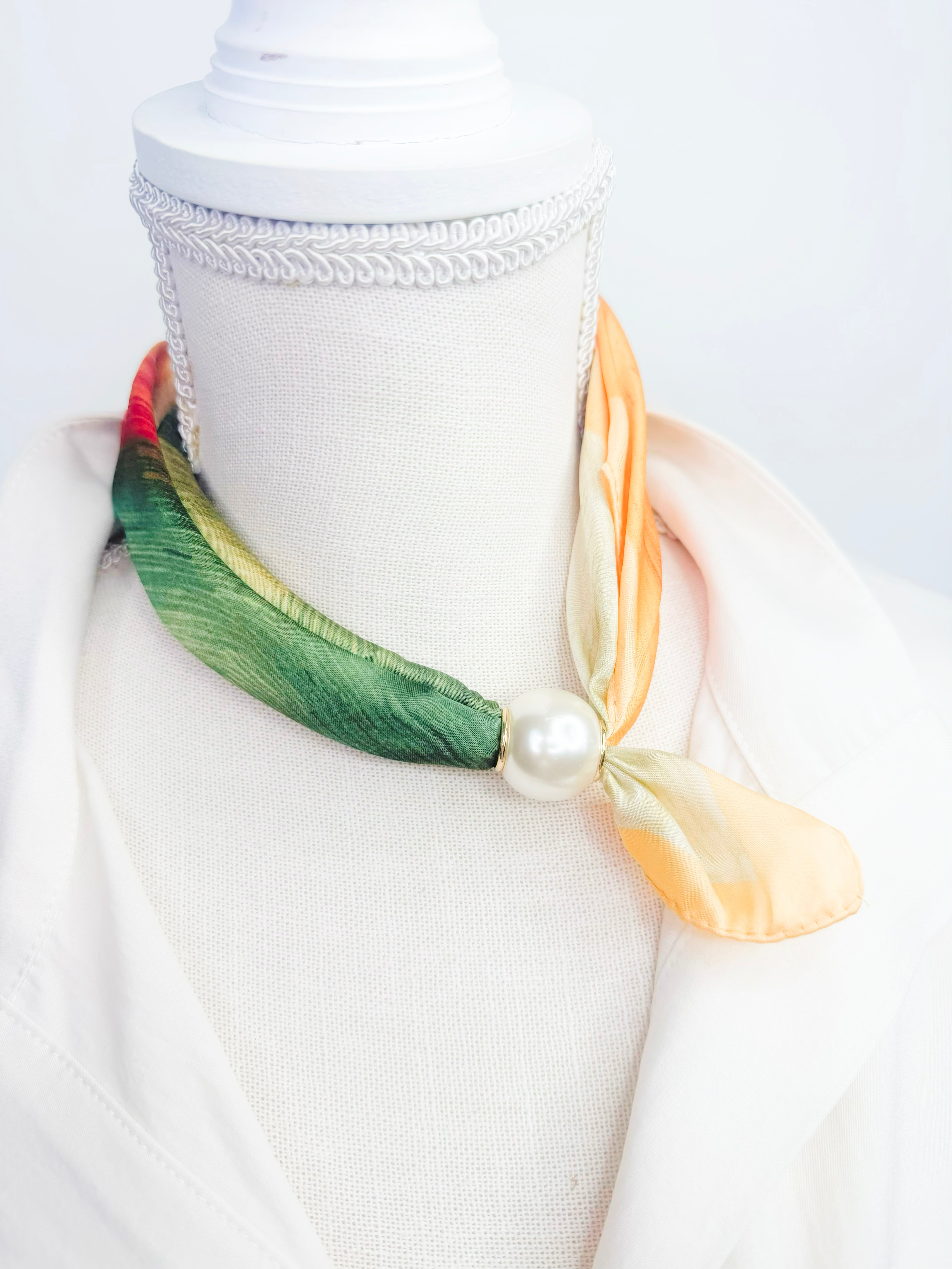 Stella Magnetic Pearl Scarf Necklace - Jessi Jayne Boutique