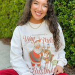 Vintage Very Merry Christmas Sweatshirt - Jessi Jayne Boutique