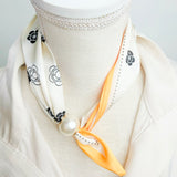 Stella Magnetic Pearl Scarf Necklace