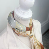 Golden Hour Slide Ring Satin Scarf