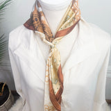 Golden Hour Slide Ring Satin Scarf