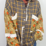 Campfire Olive Plaid Oversized Shirt - Jessi Jayne Boutique