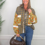 Campfire Olive Plaid Oversized Shirt - Jessi Jayne Boutique