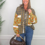 Campfire Olive Plaid Oversized Shirt - Jessi Jayne Boutique