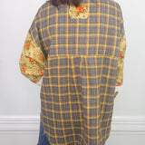 Campfire Olive Plaid Oversized Shirt - Jessi Jayne Boutique