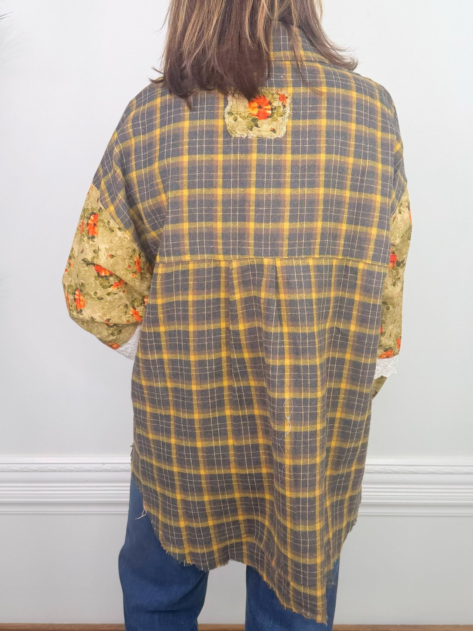 Campfire Olive Plaid Oversized Shirt - Jessi Jayne Boutique