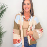 Wildflower Patch Olive Chenille Cardigan - Jessi Jayne Boutique