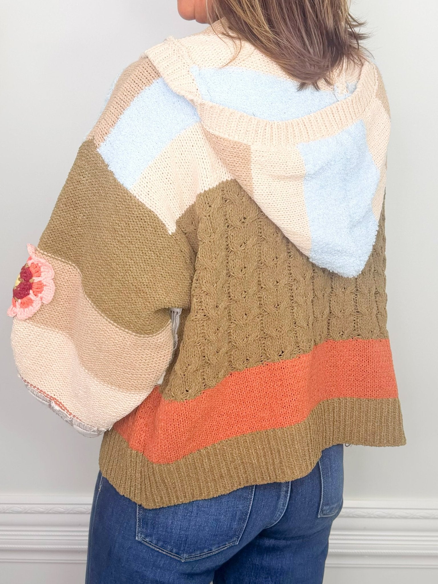 Wildflower Patch Olive Chenille Cardigan - Jessi Jayne Boutique