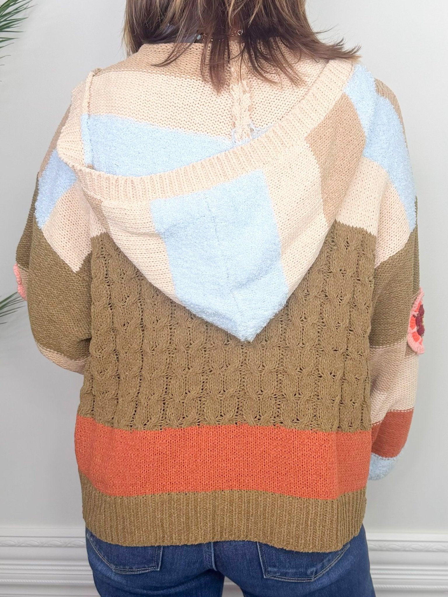 Wildflower Patch Olive Chenille Cardigan - Jessi Jayne Boutique
