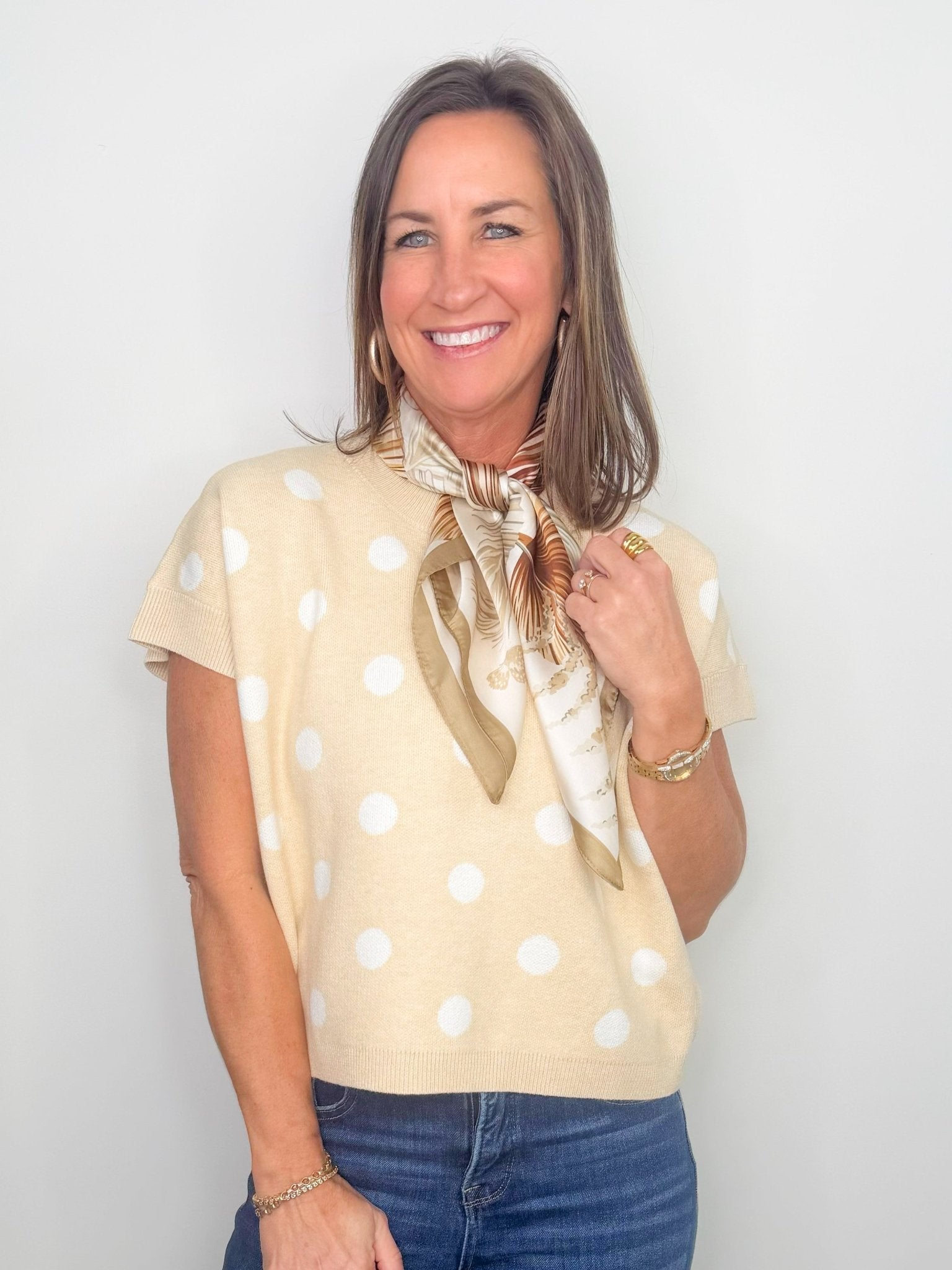 Sweet Spot Polka Dot Sweater - Jessi Jayne Boutique