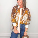 Canyon Rose Retro Blouse - Jessi Jayne Boutique
