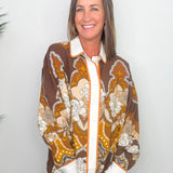 Canyon Rose Retro Blouse - Jessi Jayne Boutique