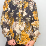 Golden Heirloom Floral Blouse - Jessi Jayne Boutique