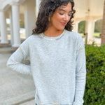 Frosted Mist Stitch Detail Sweater - Jessi Jayne Boutique