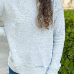 Frosted Mist Stitch Detail Sweater - Jessi Jayne Boutique