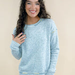 Frosted Mist Stitch Detail Sweater - Jessi Jayne Boutique