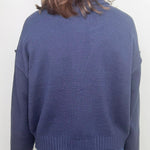 Harbor Navy Exposed Seam Cardigan - Jessi Jayne Boutique