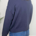 Harbor Navy Exposed Seam Cardigan - Jessi Jayne Boutique