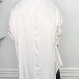 Ivory Ease Oversized Dolman Shirt - Jessi Jayne Boutique