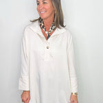 Ivory Ease Oversized Dolman Shirt - Jessi Jayne Boutique