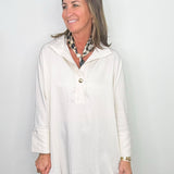 Ivory Ease Oversized Dolman Shirt - Jessi Jayne Boutique