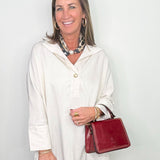 Ivory Ease Oversized Dolman Shirt - Jessi Jayne Boutique