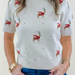 Reindeer Games Sweater Top - Jessi Jayne Boutique
