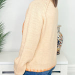 Pumpkin Patch Embroidered Blanket Stitch Sweater - Jessi Jayne Boutique