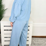 Dusty Blue Weekend Balloon Jogger Set - Jessi Jayne Boutique