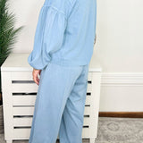 Dusty Blue Weekend Balloon Jogger Set - Jessi Jayne Boutique