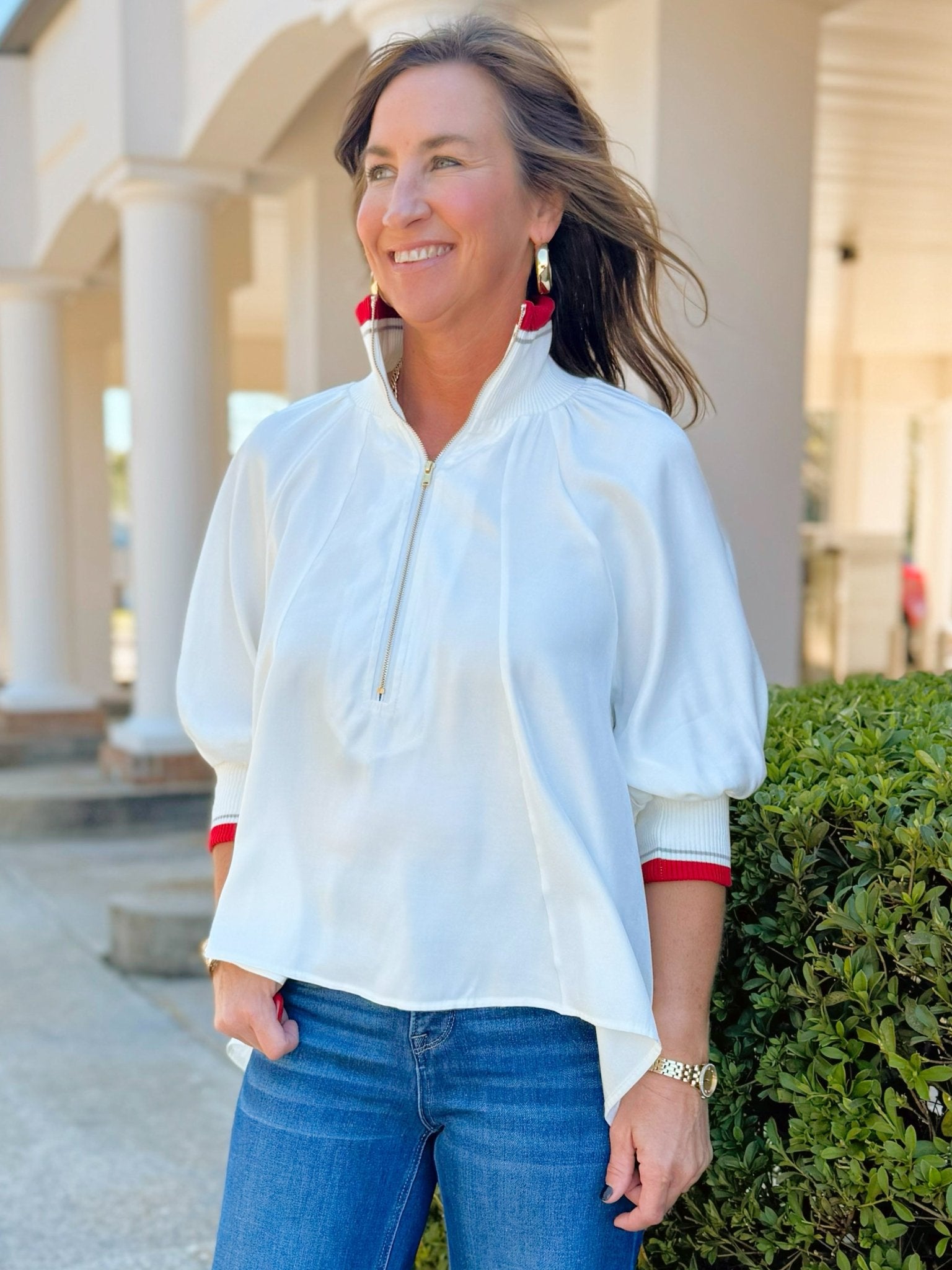 The Uptown Zip Top - Jessi Jayne Boutique