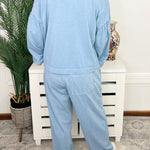 Dusty Blue Weekend Balloon Jogger Set - Jessi Jayne Boutique