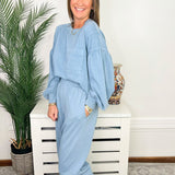 Dusty Blue Weekend Balloon Jogger Set - Jessi Jayne Boutique