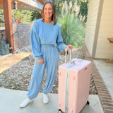 Dusty Blue Weekend Balloon Jogger Set