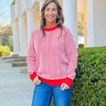 Candy Stripe Crew Sweater - Jessi Jayne Boutique