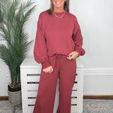 Merlot Must-Have Modal Crew Neck Sweatshirt - Jessi Jayne Boutique