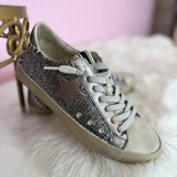 Shu Shop Paula Pewter Woven Metallic Sneaker - Jessi Jayne Boutique