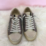 Shu Shop Paula Pewter Woven Metallic Sneaker - Jessi Jayne Boutique