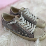 Shu Shop Paula Pewter Woven Metallic Sneaker - Jessi Jayne Boutique