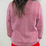 Candy Stripe Crew Sweater - Jessi Jayne Boutique