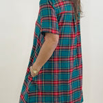 Merry Tartan Plaid Mini Dress - Jessi Jayne Boutique